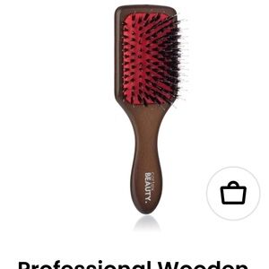 Red and Brown Paddle Hair Brush – Professional Detangling Brush